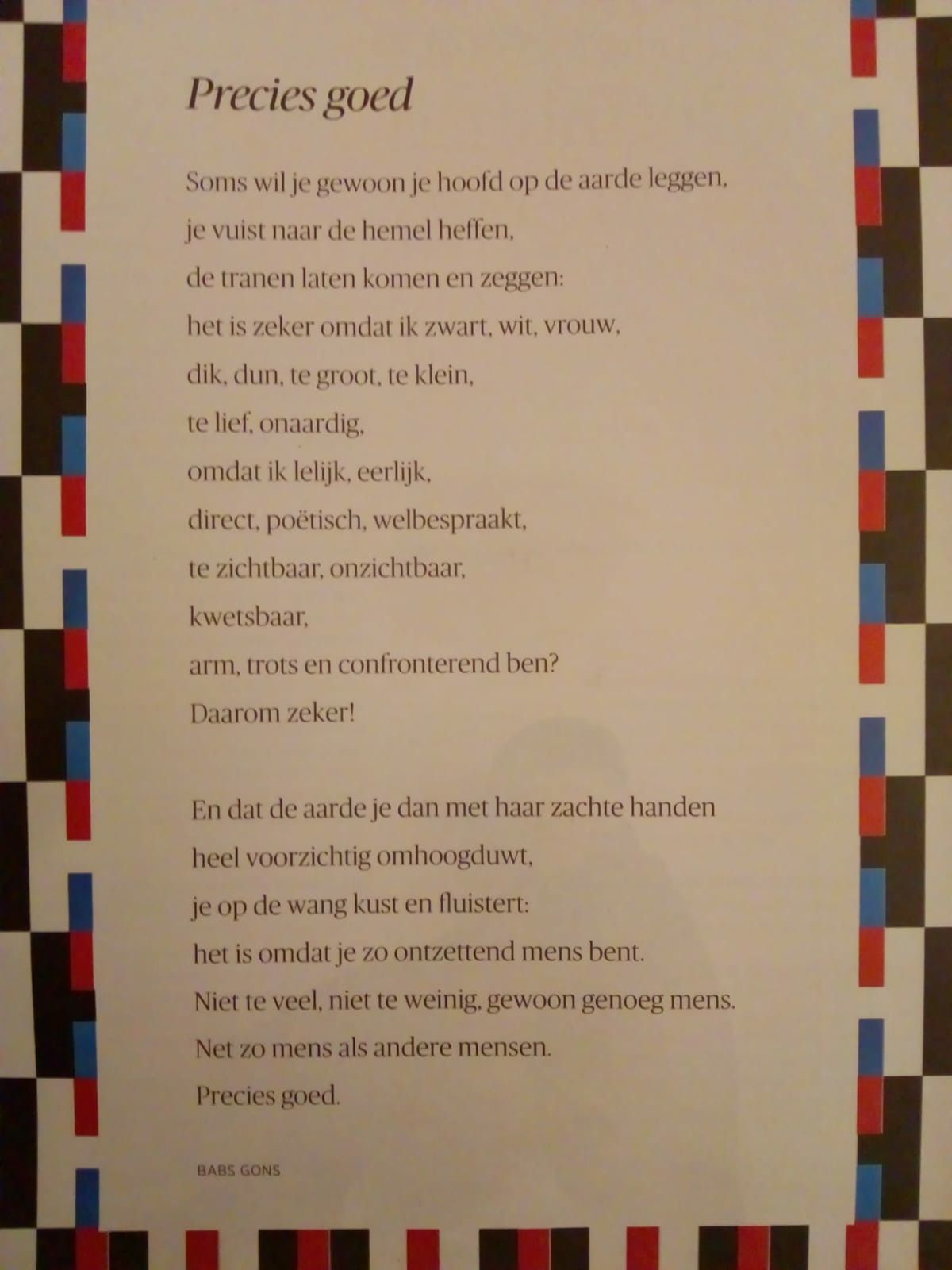 Prachtige woorden - Babs Gons Doe Het Toch Maar Tekst