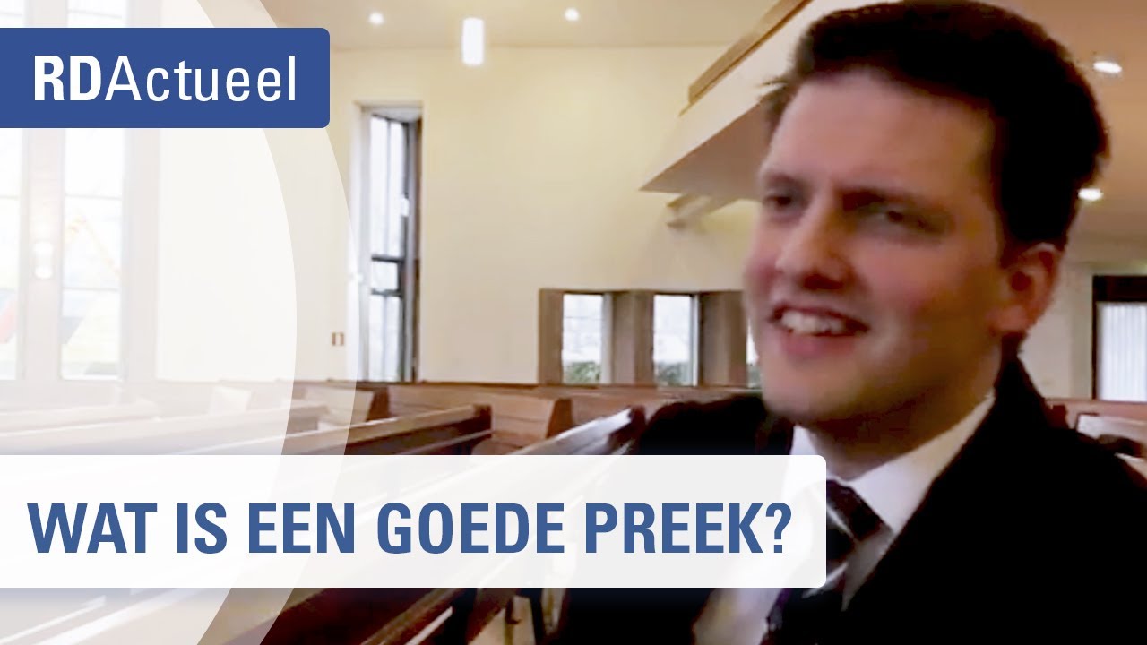 Predikant over zijn werk op zondag: de preek - RD - YouTube - Dominee Hendrik J Hersteld Hervormd