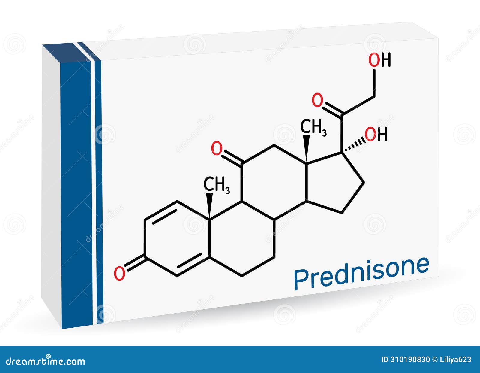 Prednisone Molecule, Molecular Structures, Adrenals, 3d Model - Mag Je Met Prednison Autorijden