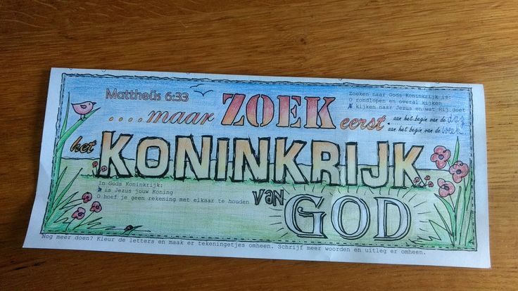 #preeknotities Zoek eerst het Koninkrijk van God Mattheus 6 vers 33 # - Zoek Eerst Het Koninkrijk Van God