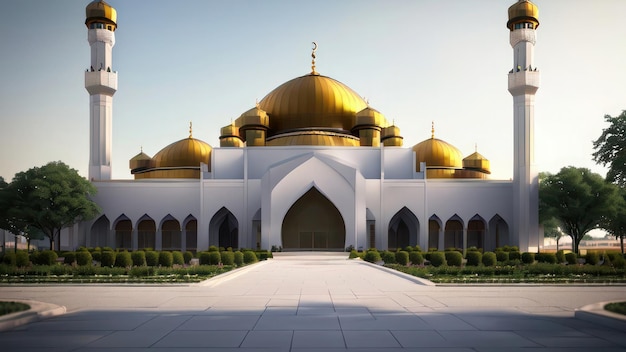 Premium AI Image | The mosque is the largest mosque in the world. - Een Na Grootste Moskee Ter Wereld