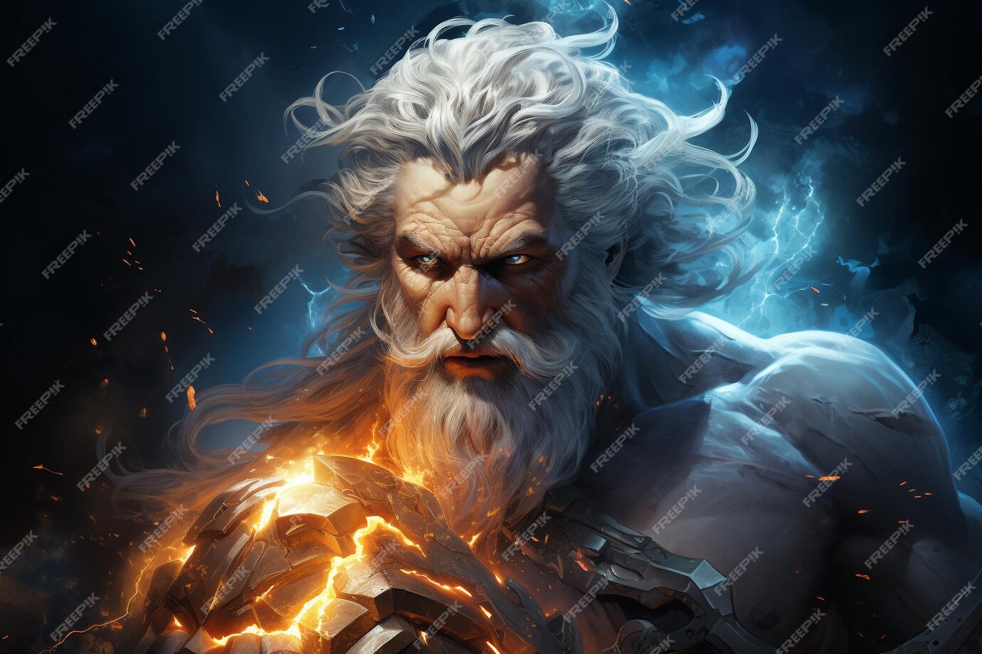 Premium AI Image | Zeus main Olympian god in Greek mythology the god of - Hoe Heet De Griekse God Van De Winden En Stormen