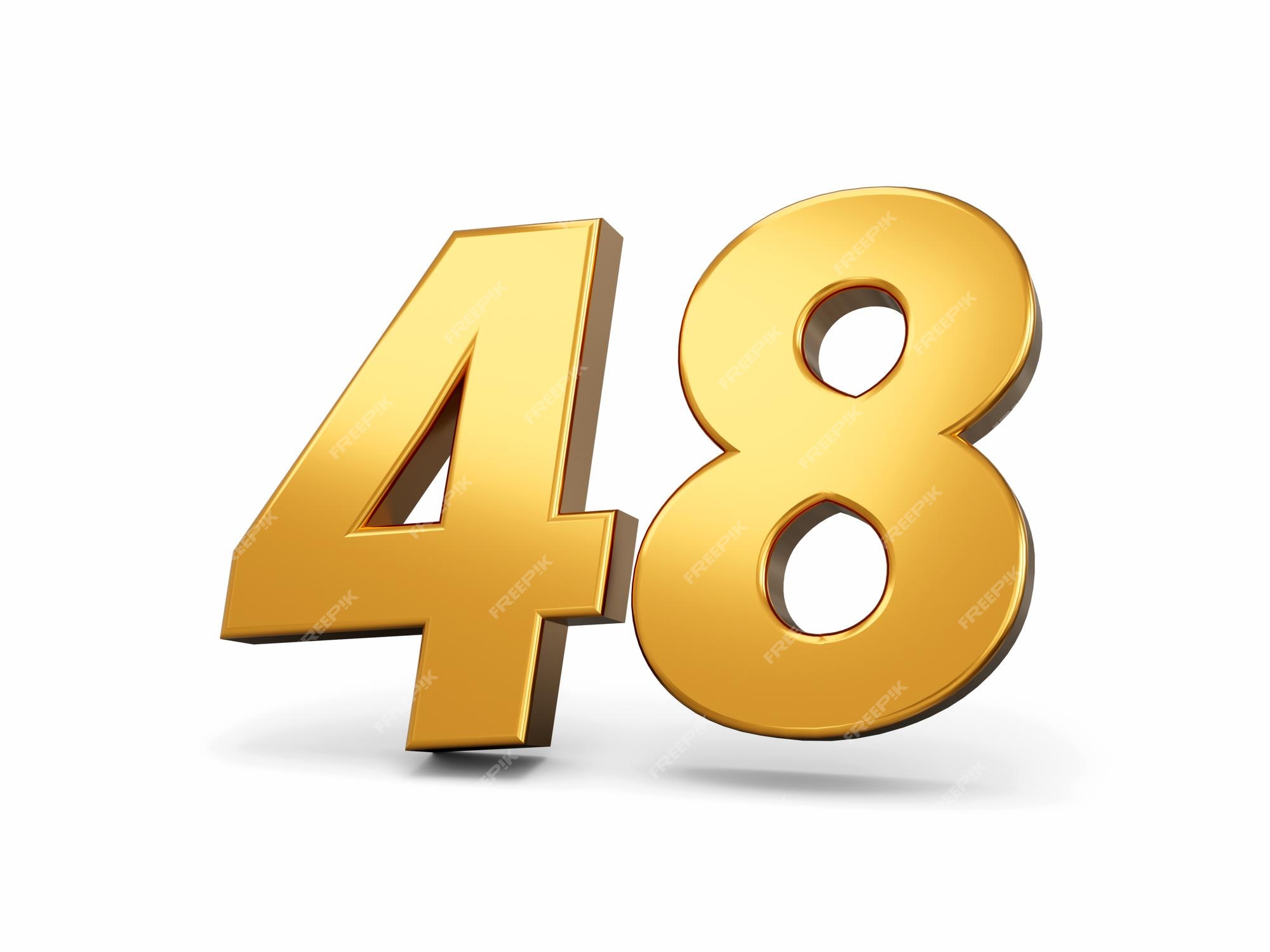 Premium Photo | Gold number 48 forty eight isolated white background - 48 Wetten Van De Macht Pdf