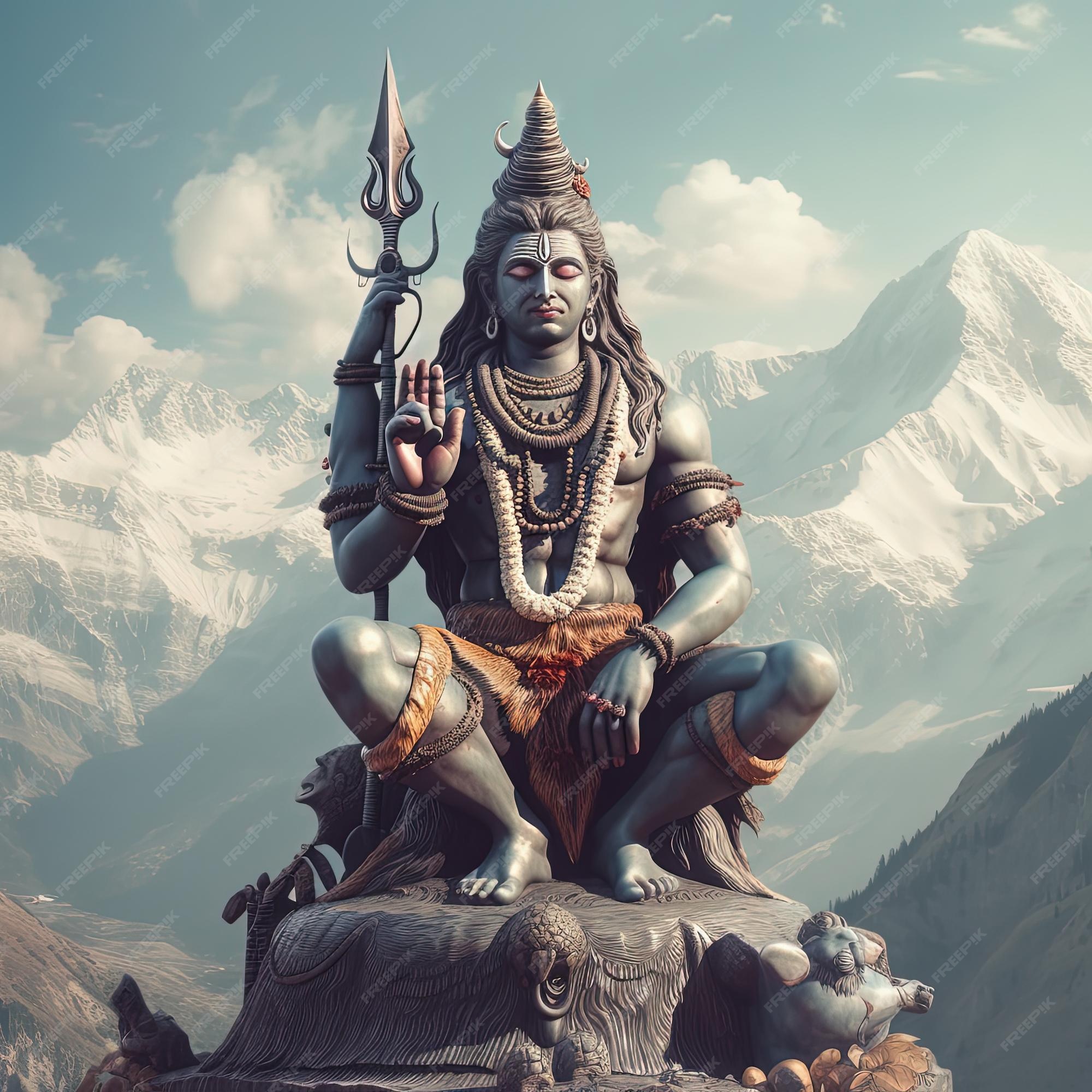 Premium Photo | Realistic photo lord shiva hilly background Generative AI - Lord Of The Rings Acteur Overleden