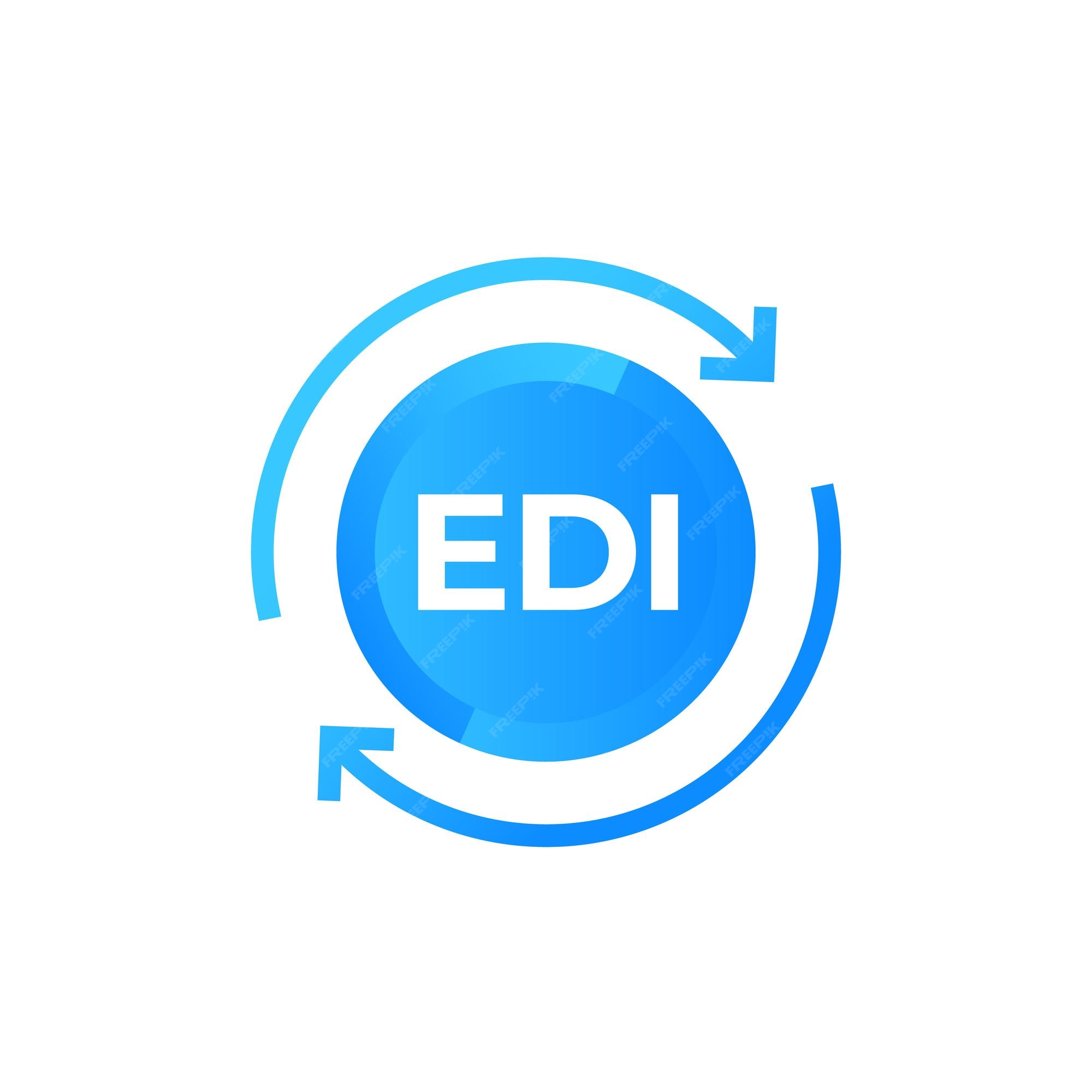 Premium Vector | Edi icon electronic data interchange - Edi Ik Wij Jullie Jij