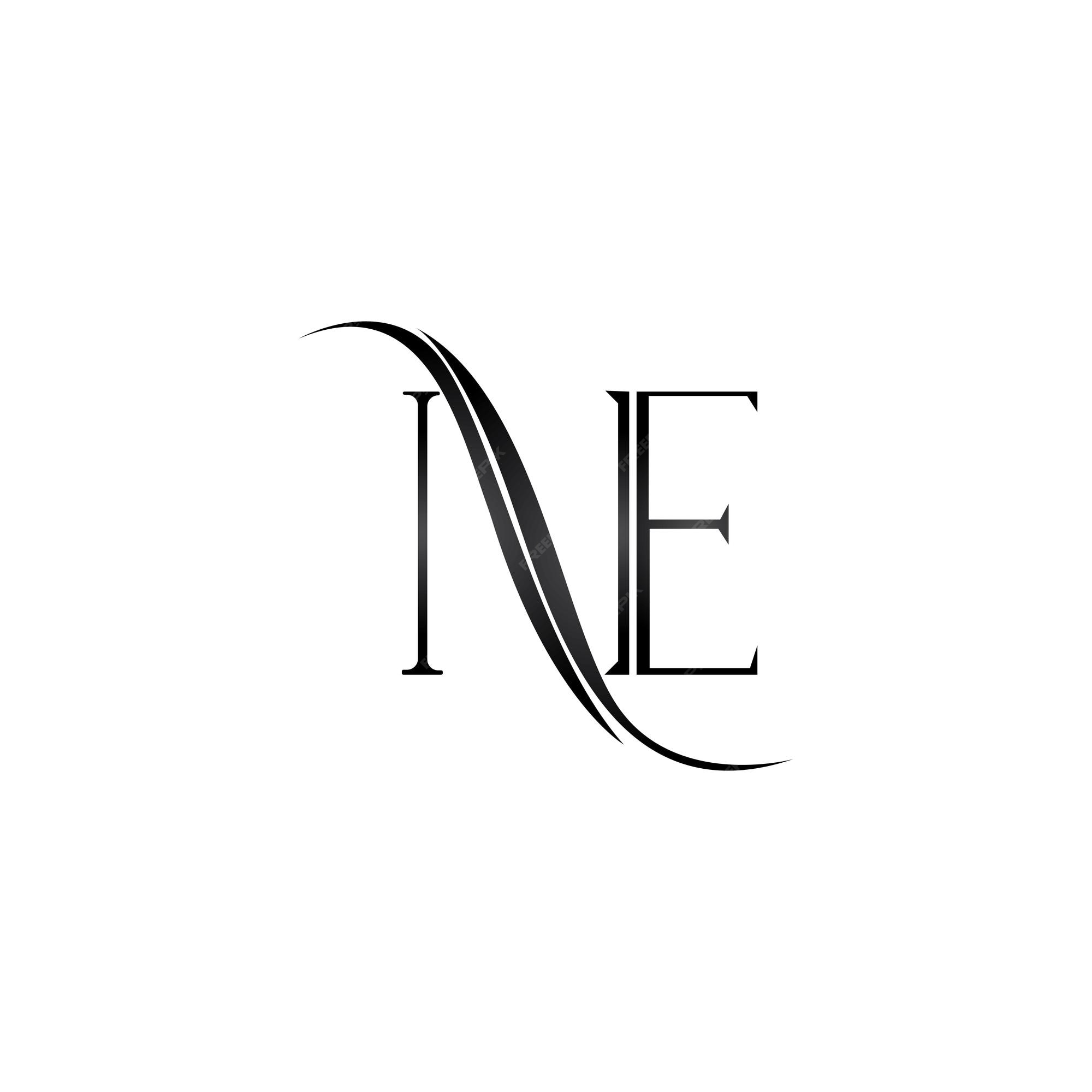 Premium Vector | NE logo design - Ne Bis In Idem Betekenis