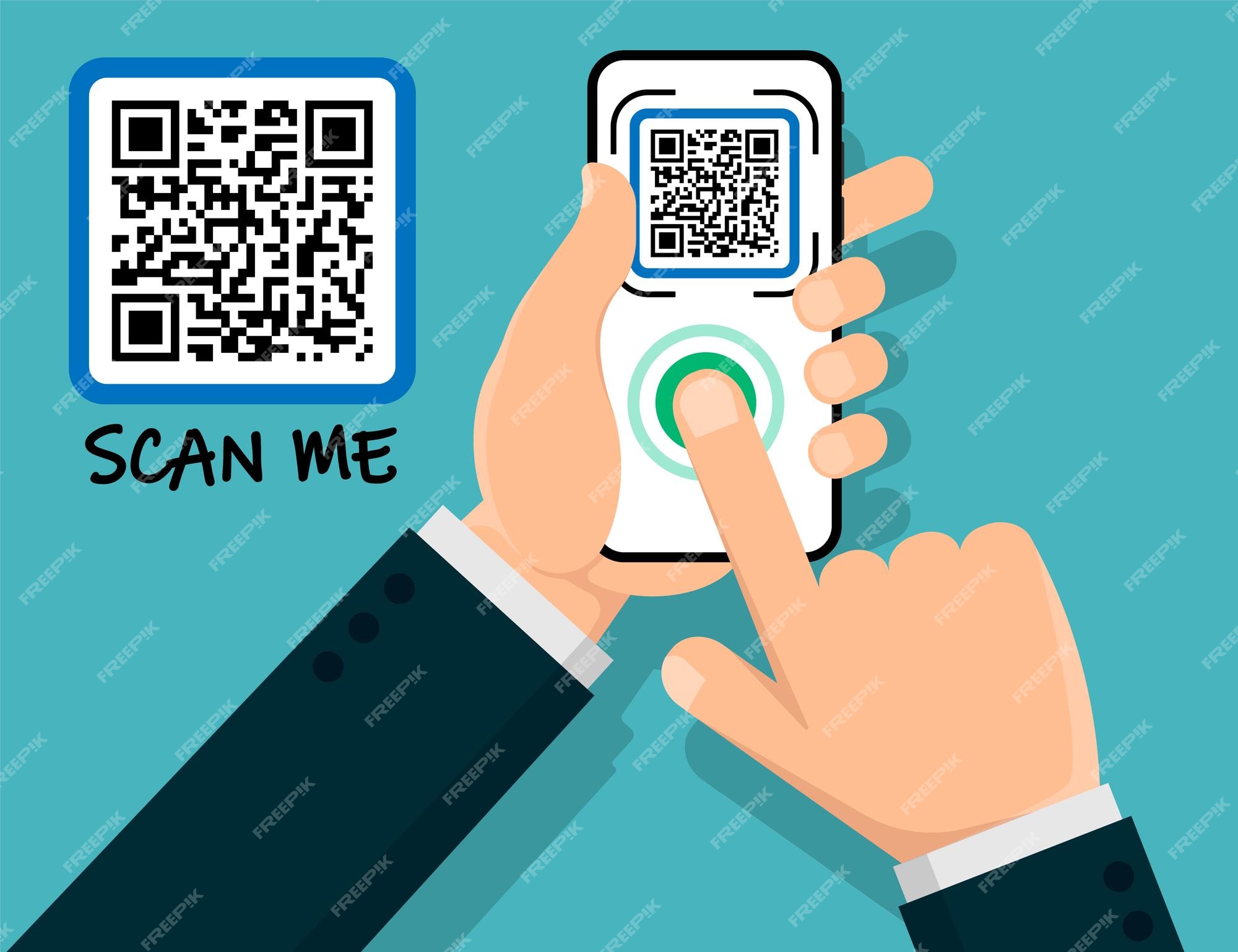Premium Vector | Scan QR code to Mobile Phone Qr code for payment - Hij Is Uitgezocht Om Mee Te Doen Aan De Selectie