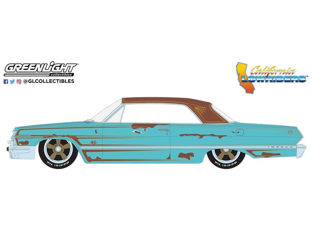 (Preorder) Greenlight 1:64 California Lowriders Series 3 -1963 - Gebeden Die Boze Geesten Uitdrijven