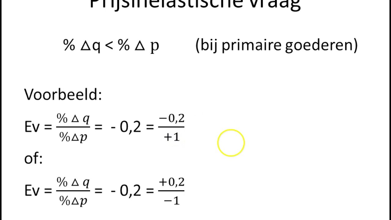 prijselasticiteit en omzet - YouTube - Hoe Bereken Je De Prijselasticiteit