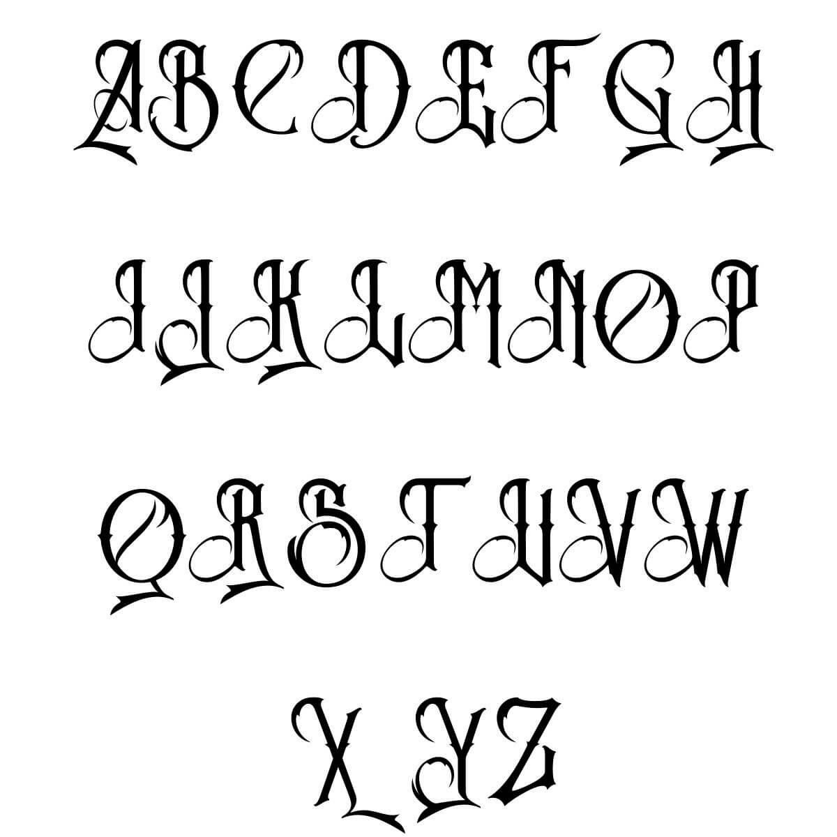 Printable Fancy Letters Stencils - Infoupdate.org - Woorden Maken Met 18 Letters