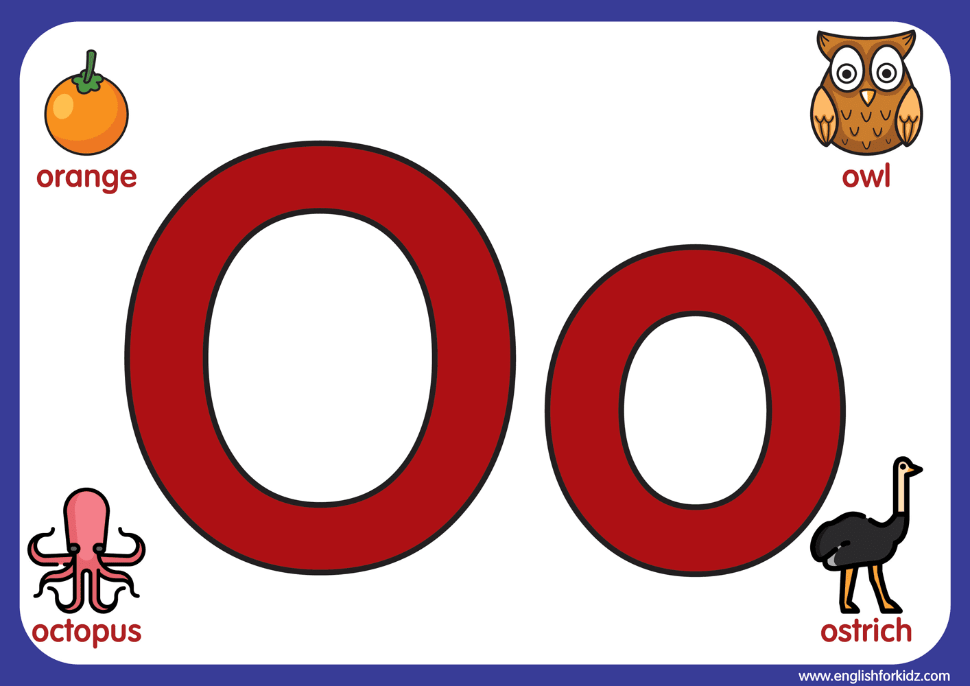 Printable Letter O - O Zone Dragostea Din Tei Taal