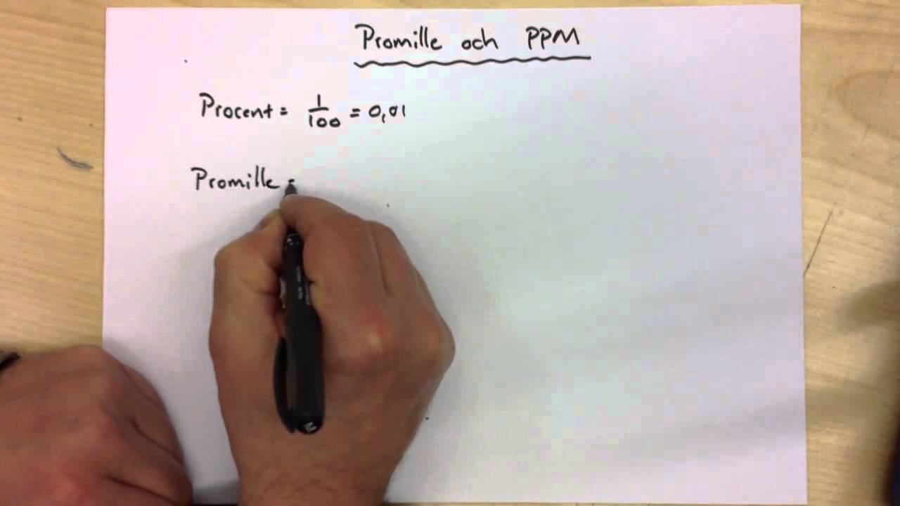 Procent - Promille & ppm - YouTube - Hoeveel Procent Is 1 Promille