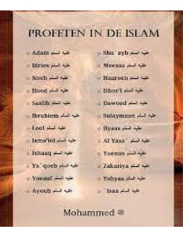 Profeten in de Islam | PDF - Verhalen Van De Profeten Pdf