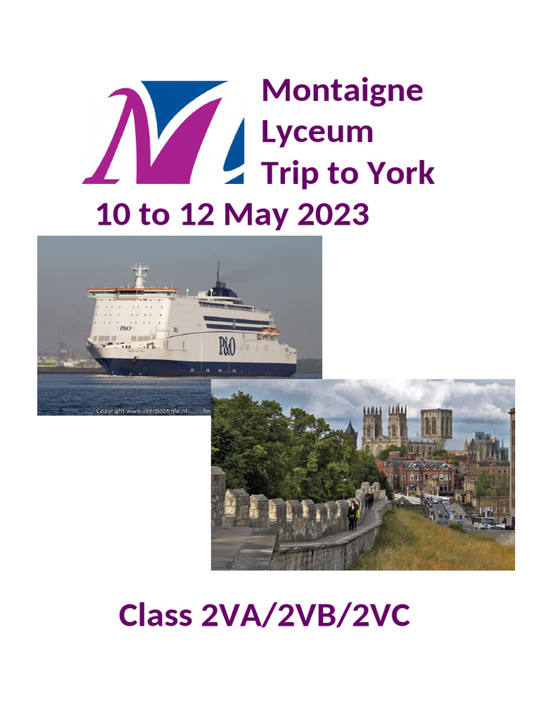 Programmaboekje York 2023 2vwo_Montaigne Lyceum Boekje Formaat | PDF - Montaigne Lyceum Kiekendiefstraat 25 2496 Rp Den Haag