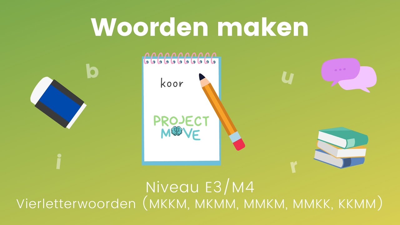 Project Move - Woorden maken met losse letters - Niveau E3/M4 - YouTube - Woorden Maken Van Letters Engels