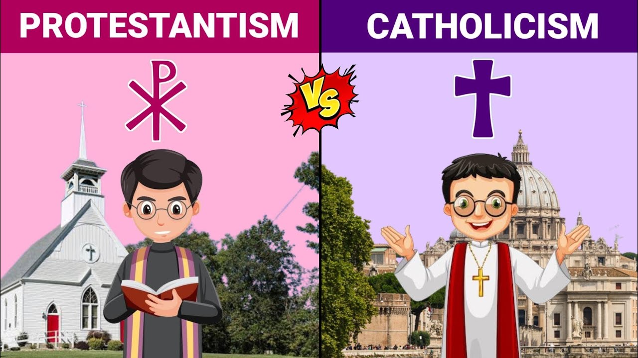 Protestantism Vs Catholicism || Religion Comparison 2024 || Versus - Verschil Tussen Katholiek En Christelijk