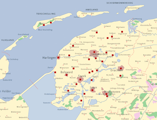 Provincie Friesland, Nederland - atlas - DBNL - Sinds Wanneer Draagt De Provincie De Naam Friesland