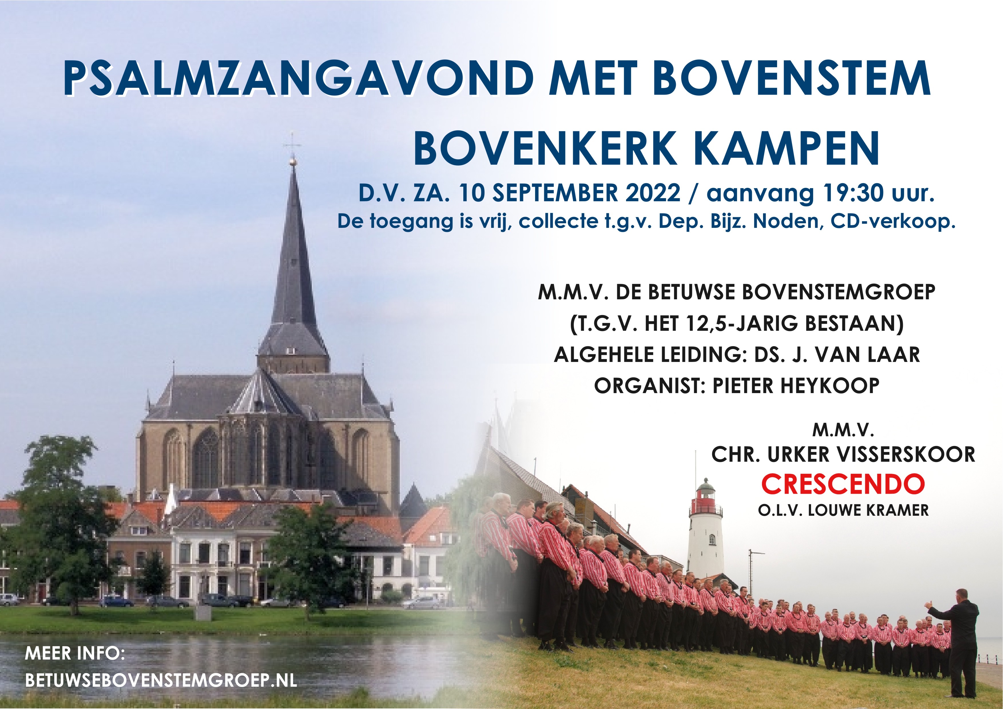 Psalmzangavond samen met de Betuwse bovenstemgroep Bovenkerk Kampen - De Bovenkerk Kampen Kerkdienst Online