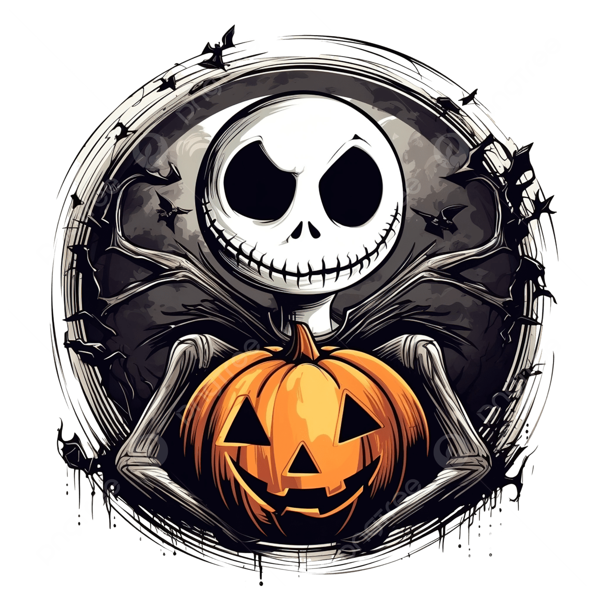 Pumpkin King Jack Skellington Halloween, Cartoon, Creepy, Element PNG - Jack Russell And Jack Russell Terrier