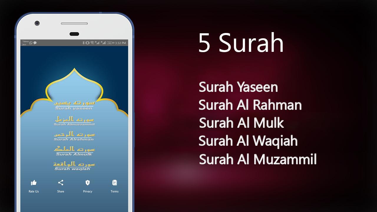 Quran 5 Surah Lezen en luisteren audio Quran APK voor Android Download - Koran Lezen En Luisteren