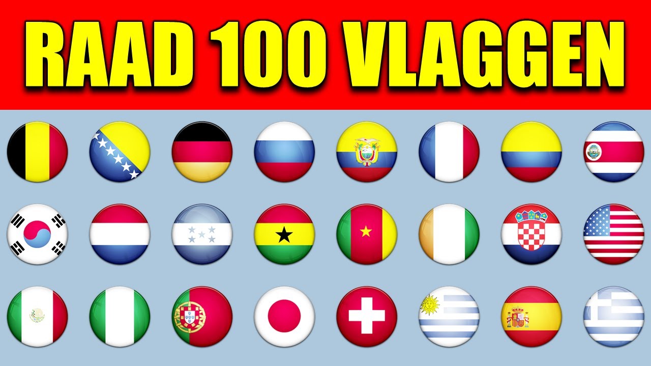 Raad AL Deze 100 Vlaggen Van De Wereld | Vlaggen Quiz - YouTube - Welke Landen Horen Bij Groot Brittannië