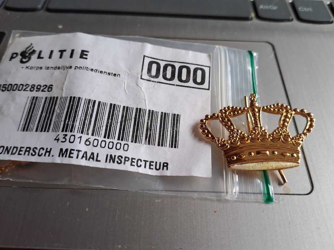 Rang Onderscheiding , Inspecteur ,politie ,nederland - Etsy - Wat Doet Een Inspecteur Bij De Politie