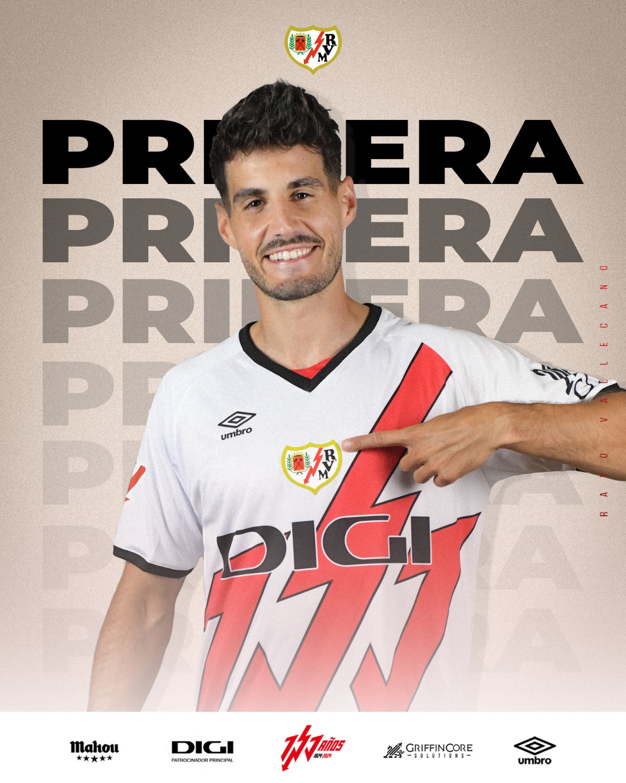Rayo Vallecano 2024-25 Home Kit - Fc Barcelona - Rayo Vallecano Opstellingen