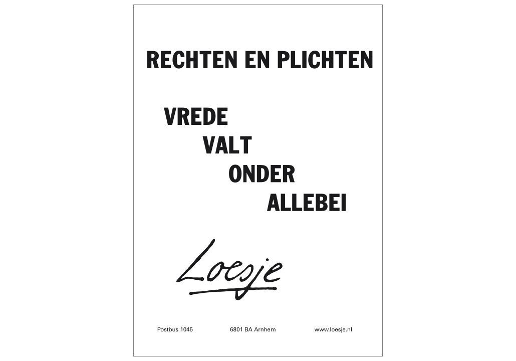 Rechten En Plichten Wet Big