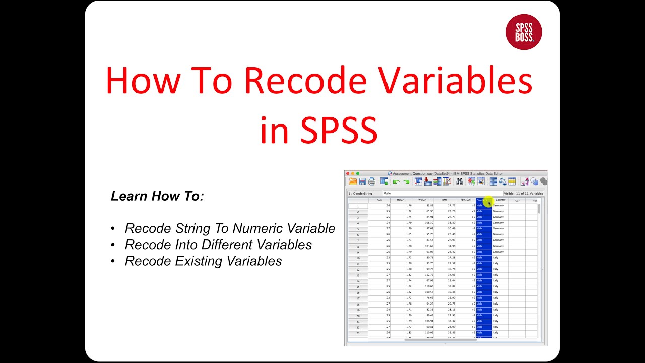 Recode Into Different Variable Spss