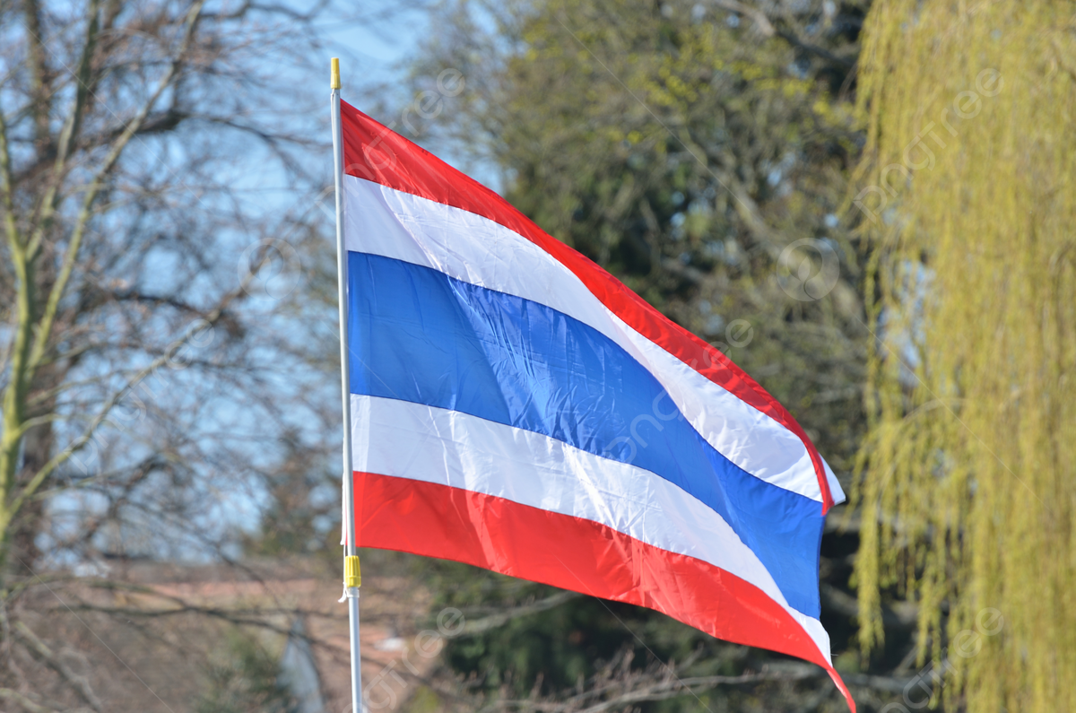 Red White And Blue Flag Wind Banner Sky Photo Background And Picture - Rood Wit Blauw Wit Rood Vlag