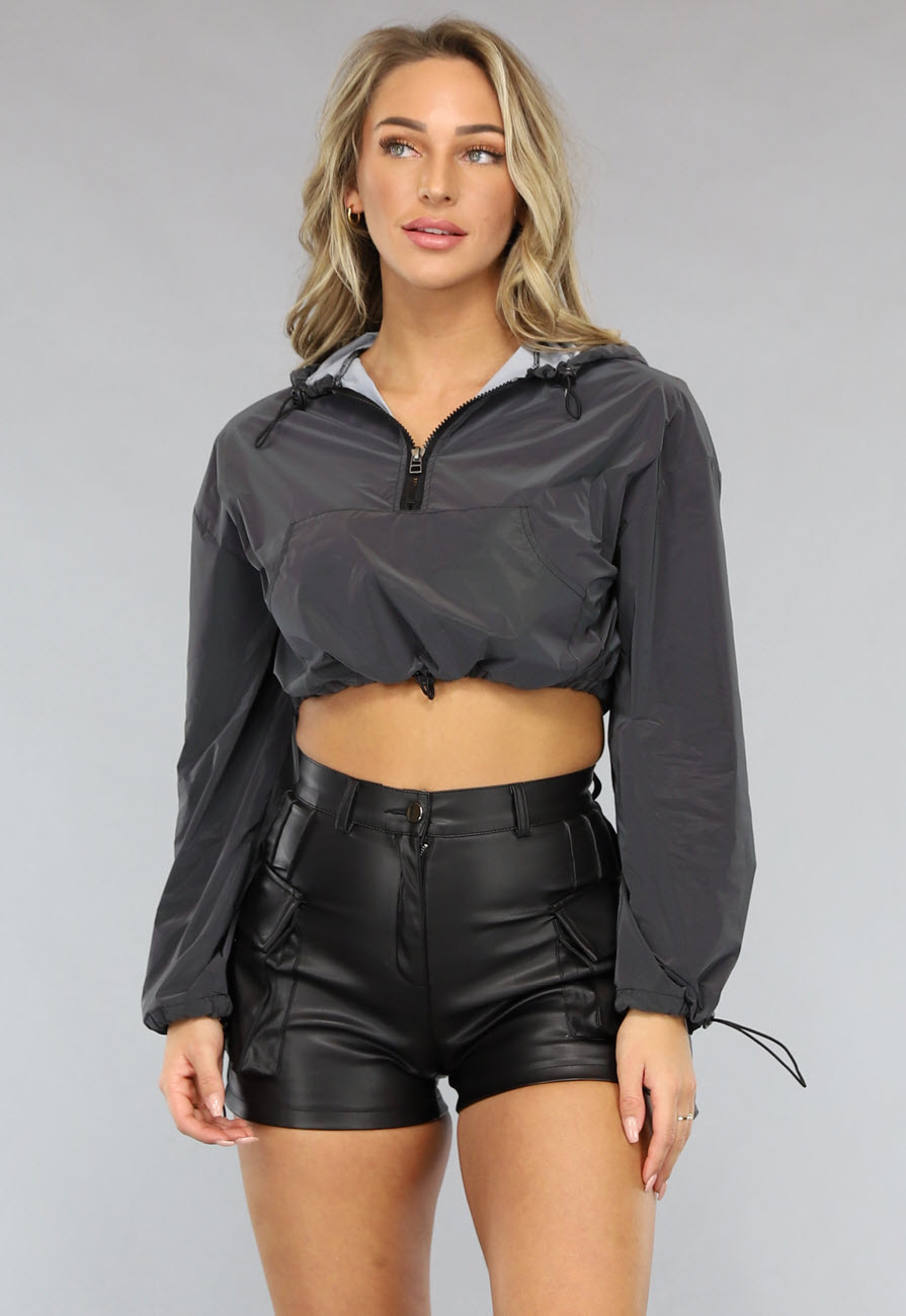 Reflecterend Cropped Windjack met Capuchon - Uwantisell.nl - Hoe Wordt Een Windjack Met Capuchon Genoemd