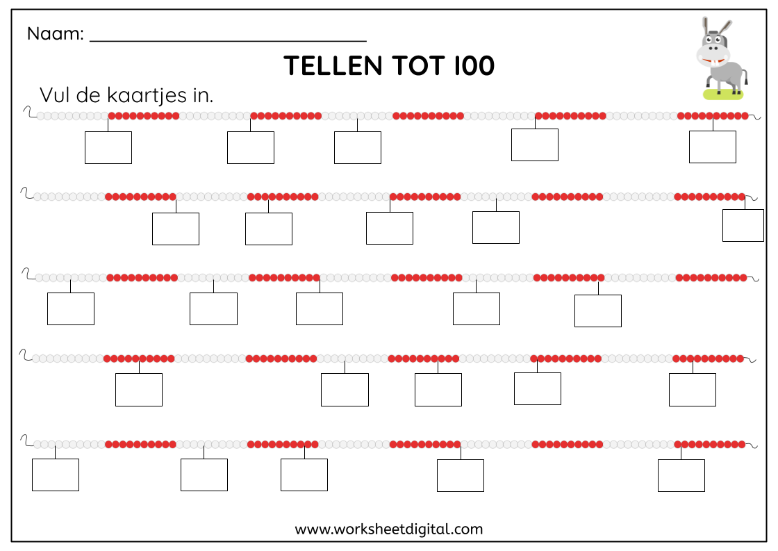 Rekenen Groep 4 - Worksheet Digital | #1 Teacher-Made Resources - Getallenlijn Tot 100 Groep 4