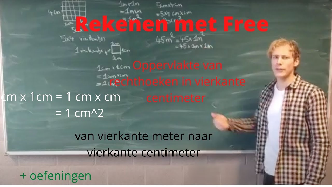 Rekenen met Free 19 - vierkante meter, vierkante centimeter en omzetten - Hoeveel Is 3 Vierkante Meter