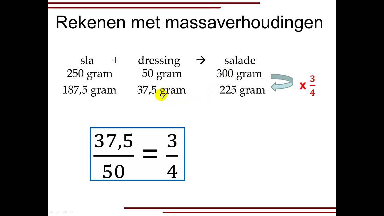 Rekenen met massaverhoudingen - YouTube - Hoe Bereken Je Massa Percentage