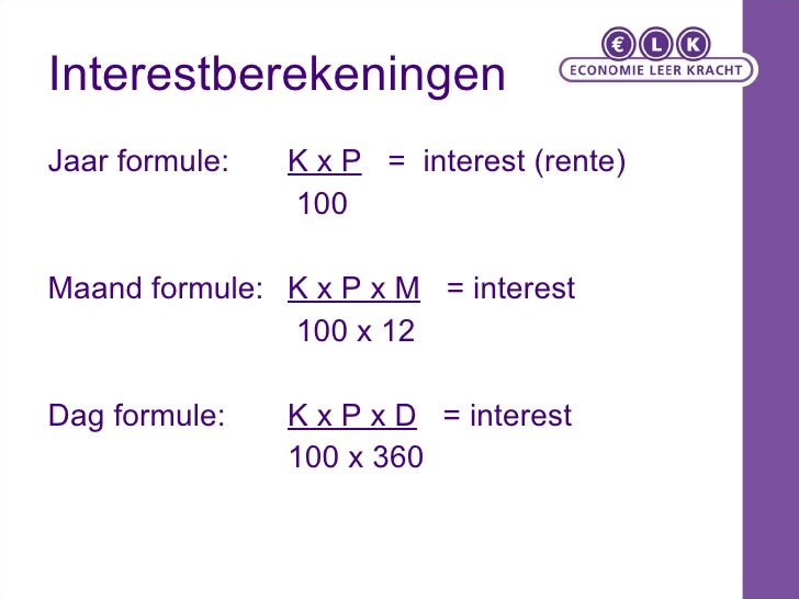 Rekenvaardigheid Interest - Wat Is De Rente Op Een Hypotheek