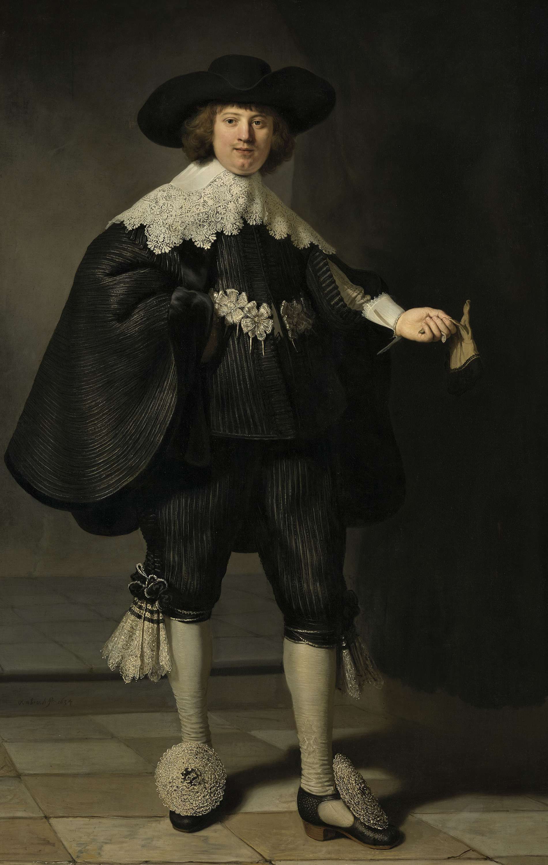 Rembrandt van Rijn (1606-1669), Portrait of Marten Soolmans , 1634. Oil - Schilderijen Van Rembrandt In Het Rijksmuseum