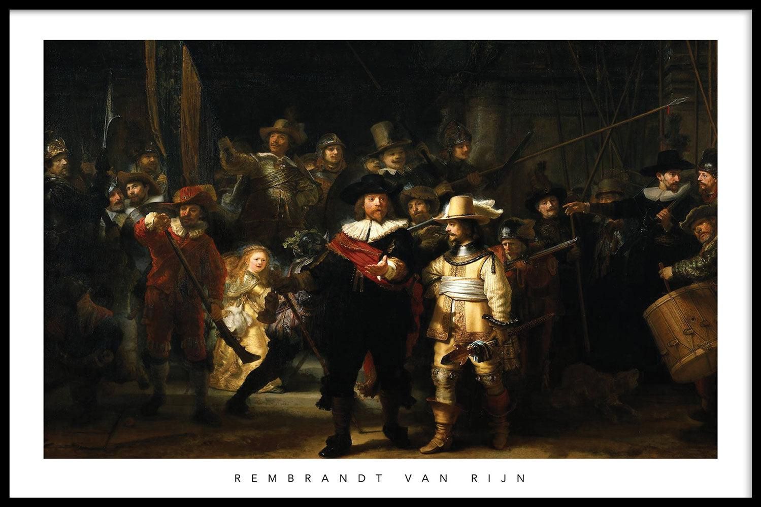 Rembrandt van rijn de nachtwacht – Artofit - Het Geheim Van De Meester De Nachtwacht