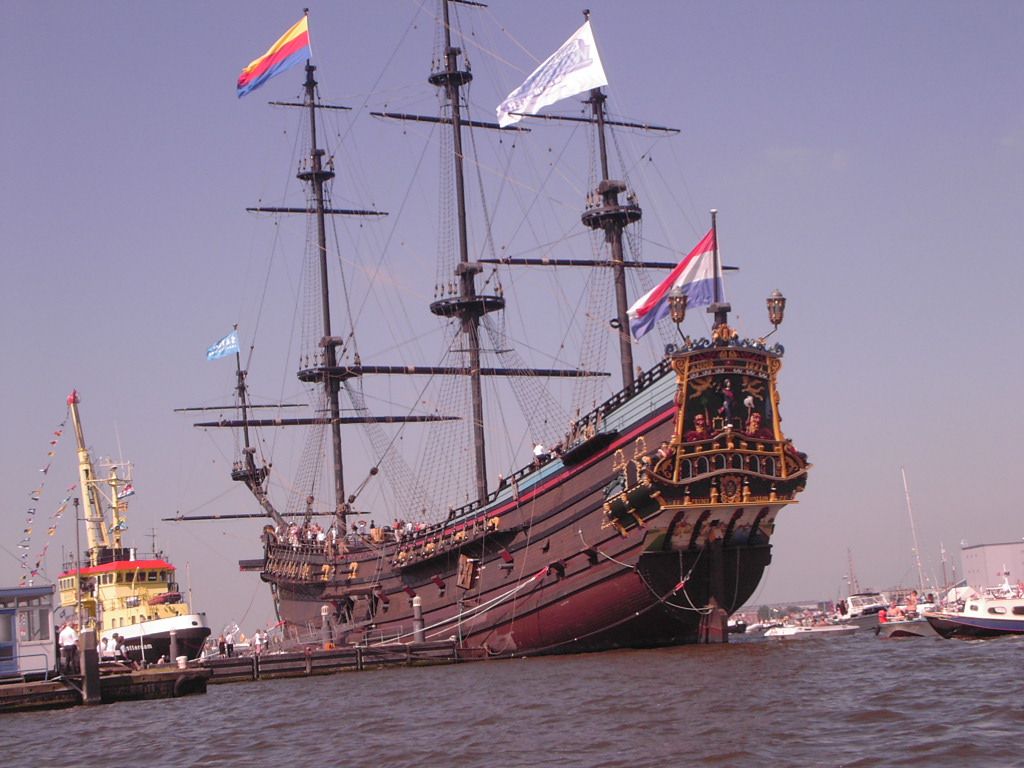 Replica of the VOC ship 'Prins Willim', unfortunately destroyed by a - Hoeveel Schepen Had De Voc