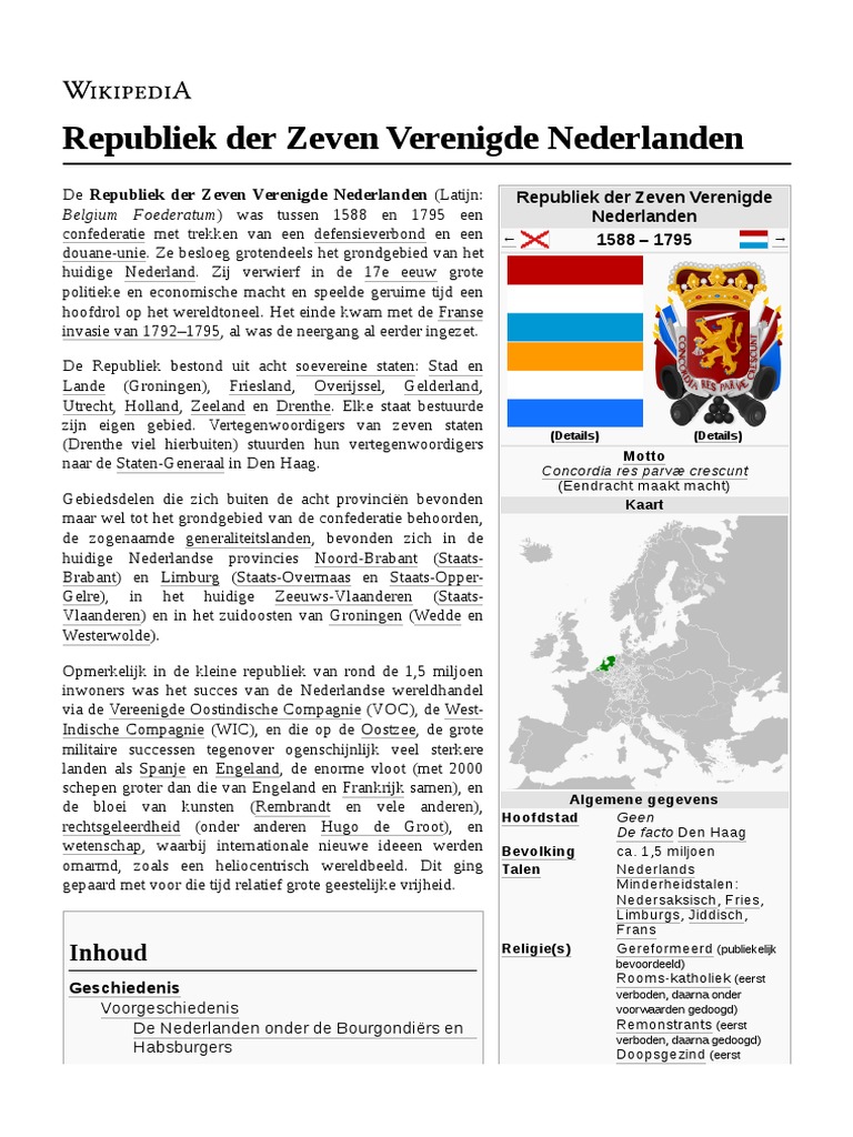 Republiek Der Zeven Verenigde Nederlanden