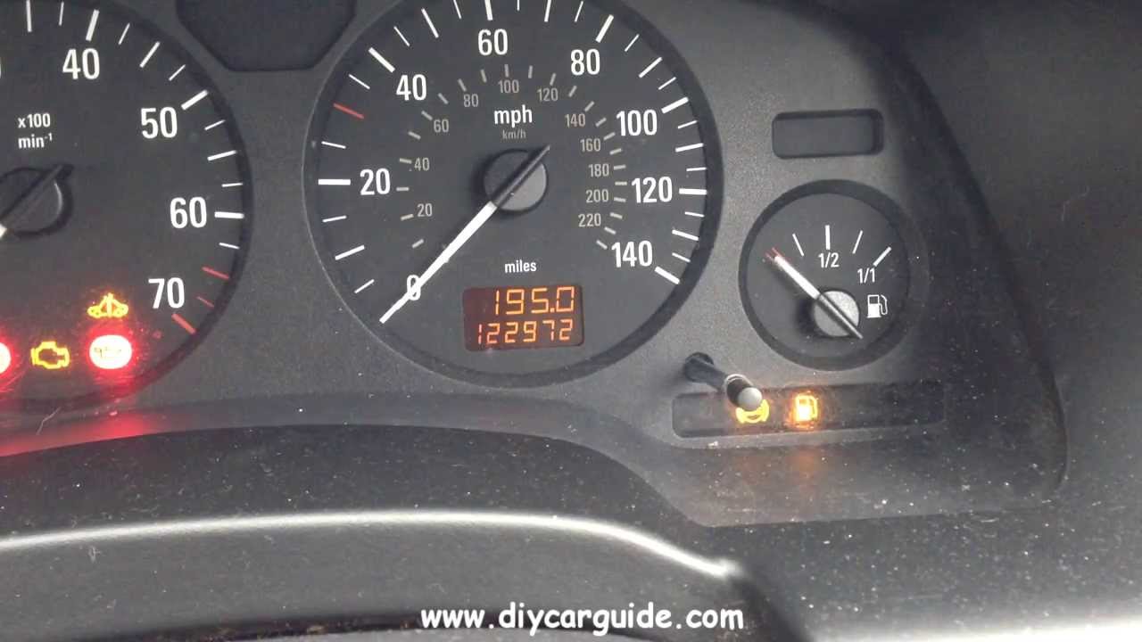 Resetting The Service Light on Vauxhall and Opel Zafira "A" (1999-2005 - Oranje Lampje Auto Met Sleutel