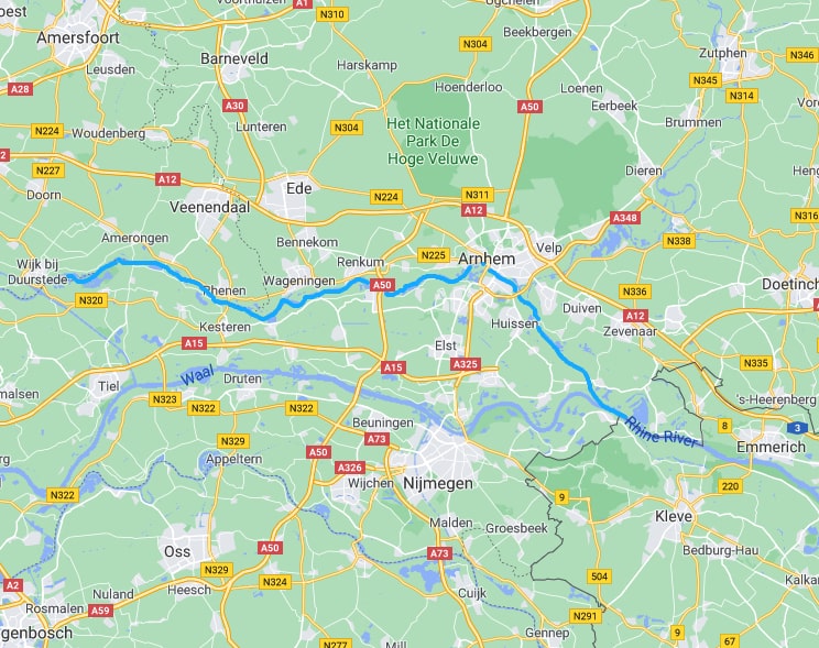 Rijn – Holland – Land of water - Waar Komt De Rijn Ons Land Binnen