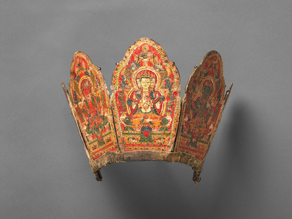 Ritual Crown with the Five Transcendent Buddhas | Tibet | The Met - Ritual Of Jing Mannen Of Vrouwen