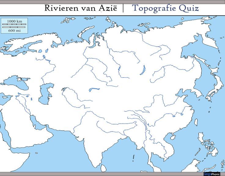 Rivieren van Azië | Topografie Quiz | World, Map, World map - Rivier In Oost Azie Uit Sjilka En Argonne