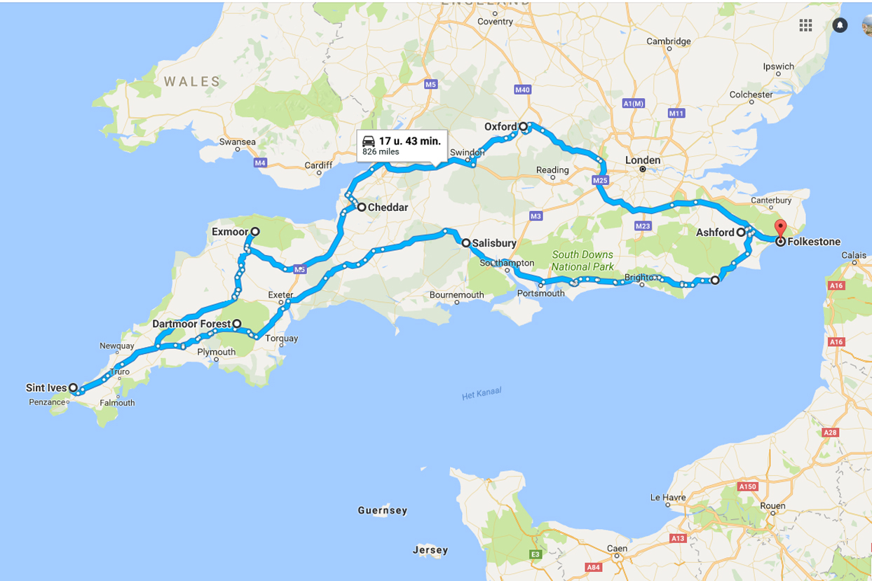 Roadtrip route Zuid-Engeland | de mooiste plekken | Engeland, Roadtrips - Naar Engeland Met De Auto Tunnel