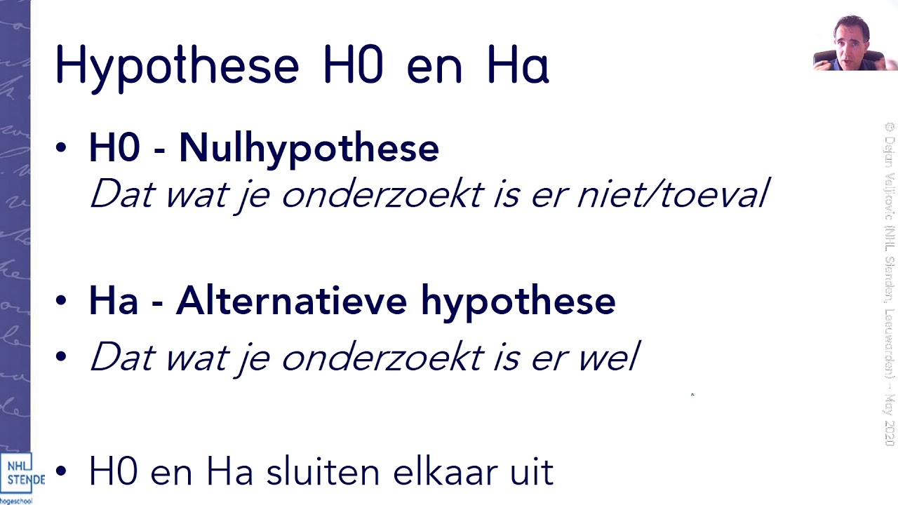S12-13 Hypothese in de smaken H0 en Ha - YouTube - Hoe Schrijf Je Een Hypothese