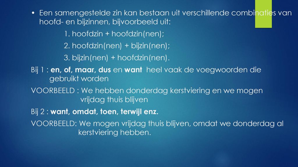 Samengestelde zinnen. - ppt download - Zin Beginnen Met Omdat