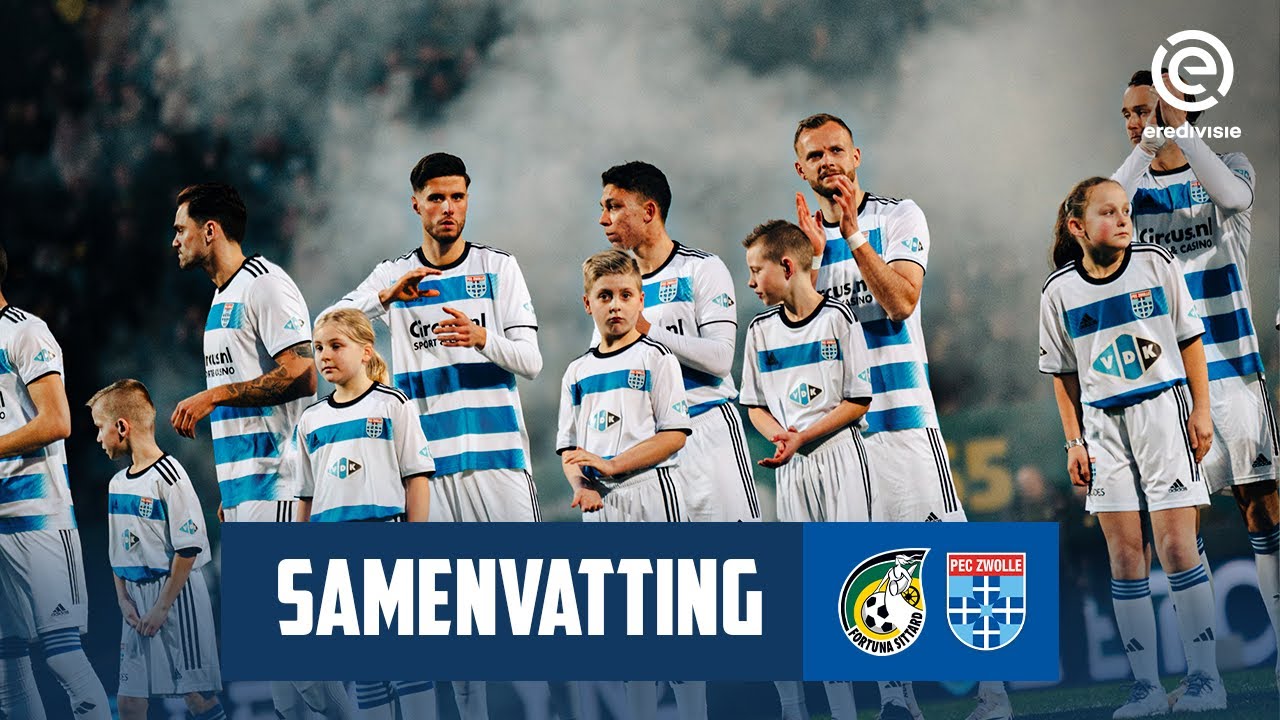 Pec Zwolle - Fortuna Sittard Tijdlijn