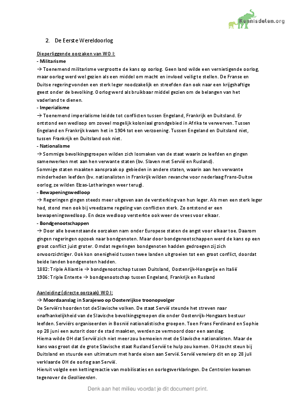 Samenvatting geschiedenis Historische Context Duitsland - Samenvatting Historische Context Duitsland Havo
