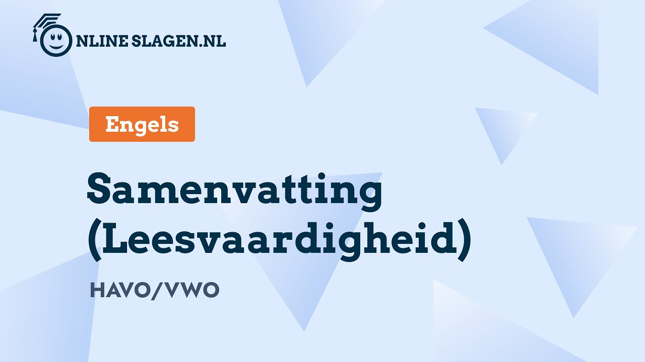 Samenvatting (Leesvaardigheid) - Engels (Eindexamen havo & vwo) - YouTube - Studeren In Engeland Na Vwo