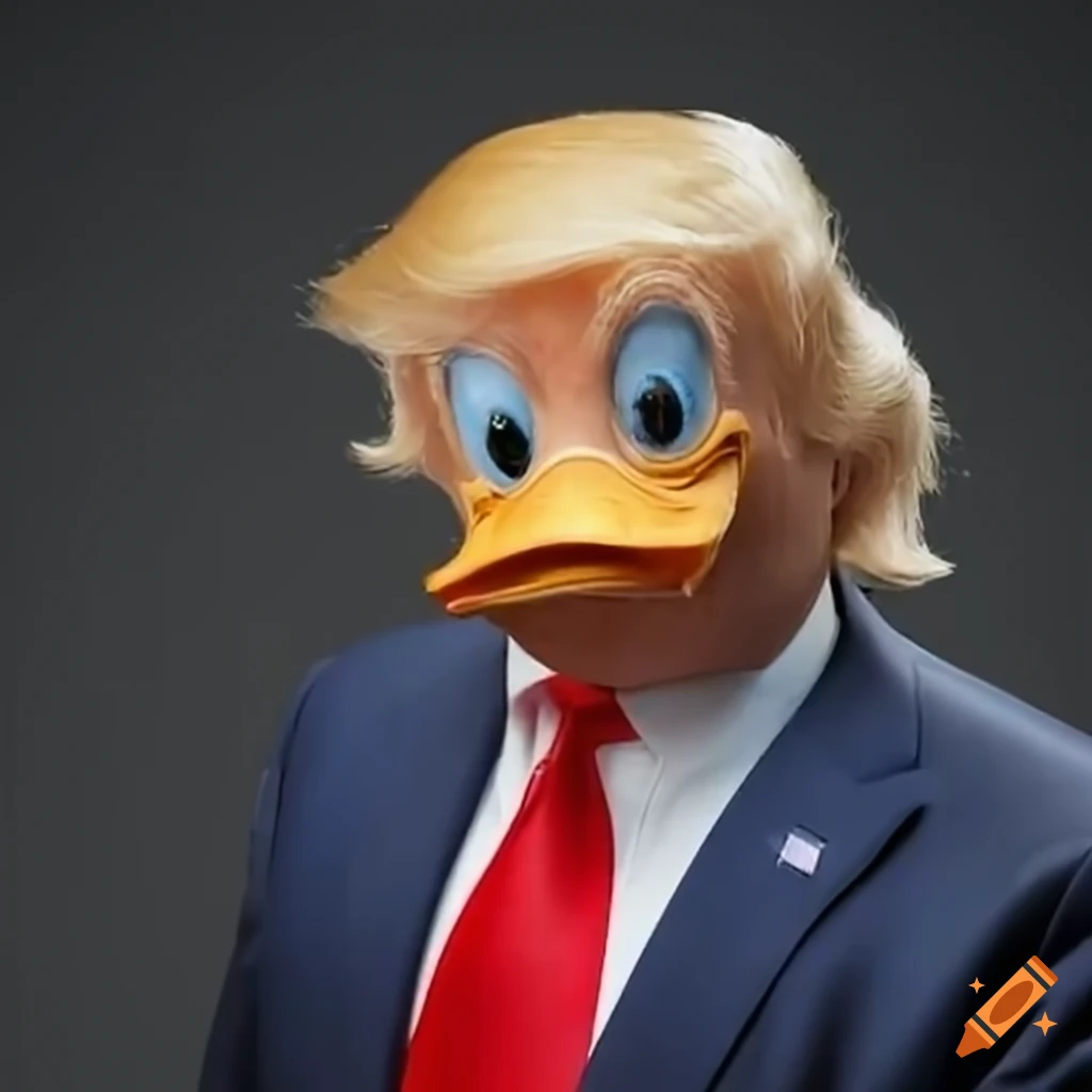 Satirical image of donald trump as donald duck on Craiyon - Wie Is De Vader Van Donald Duck